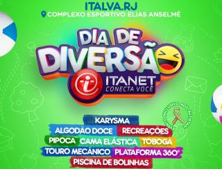 Prefeitura de Italva e a ITANET realizam nesta quinta dia 24 "DIA DE DIVERSÃO"