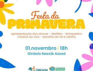 Vem aí a Festa da Primavera em Cardoso Moreira 