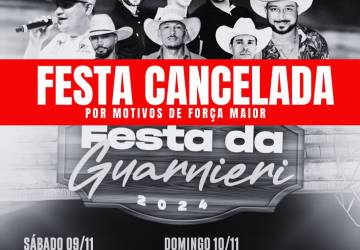 Festa da Guarneri que aconteceria no próximo final de semana foi Cancelada