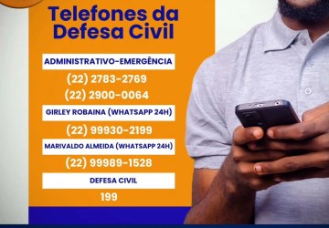 Telefones da Defesa Civil de Italva