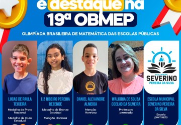 Rede Municipal de Ensino em Italva é destaque na 19º OBMEP