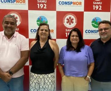 Representantes do município de Italva participam de reunião em Itaperuna no SAMU CONSPINOR