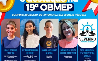 Rede Municipal de Ensino em Italva é destaque na 19º OBMEP