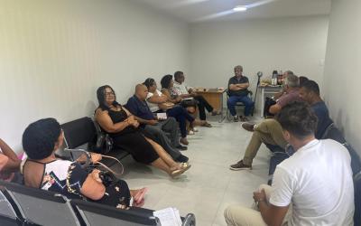 EQUIPE DO CONSELHO ESTADUAL DE SAÚDE SE REÚNE COM CONSELHO MUNICIPAL DE SAÚDE EM ITALVA