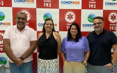 Representantes do município de Italva participam de reunião em Itaperuna no SAMU CONSPINOR