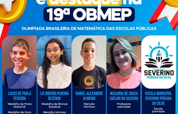 Rede Municipal de Ensino em Italva é destaque na 19º OBMEP